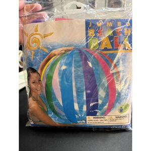 5 NEW Intex JUMBO Inflatable Beach Ball 42" (1.07m) Colorful Rainbow Stripes